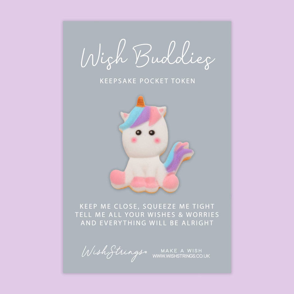 Unicorn - WishBuddies - Pocket Hug Token (WB028)