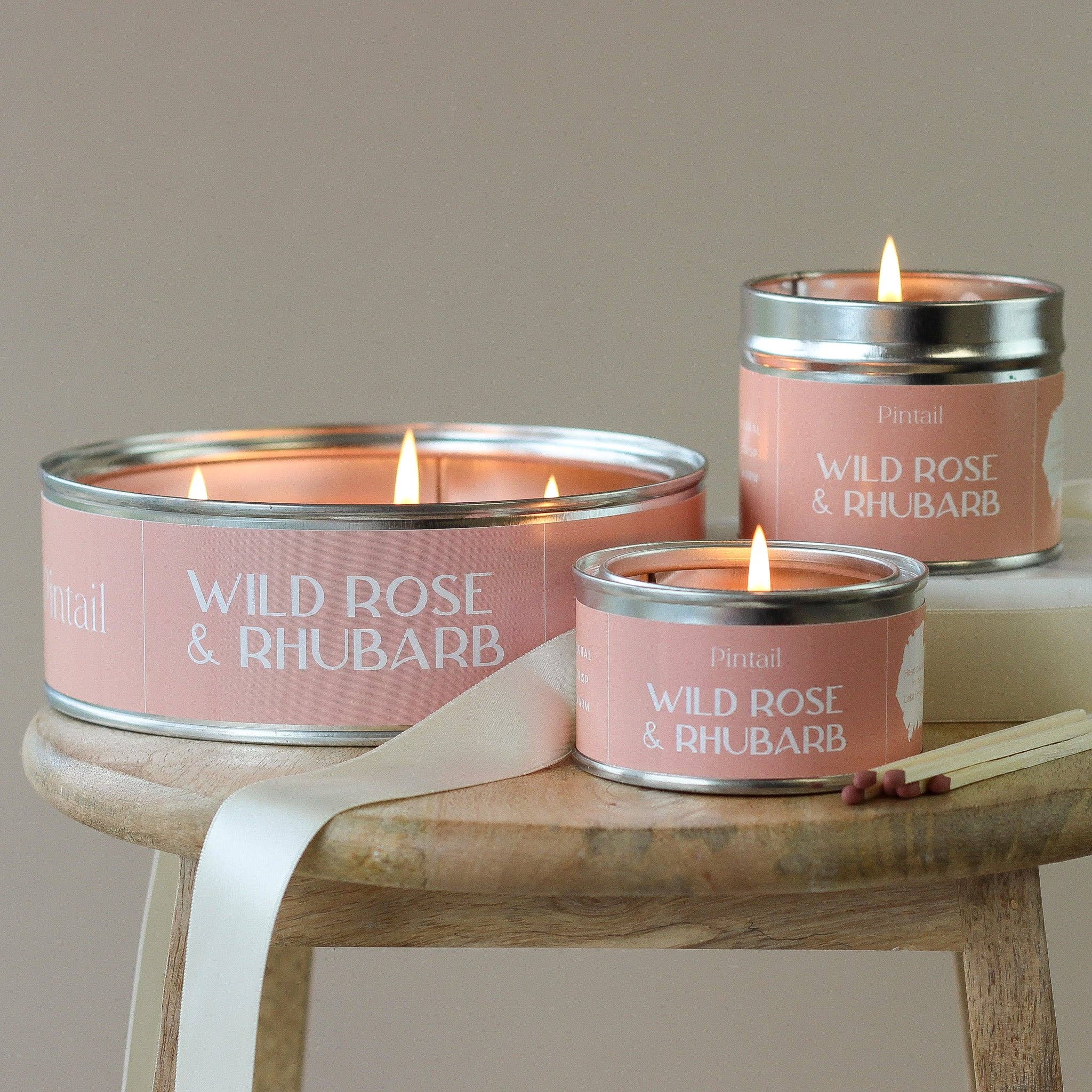 Wild Rose & Rhubarb Candle
