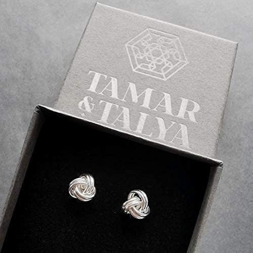 Tamar And Talya Sterling Silver Knot Stud Earrings