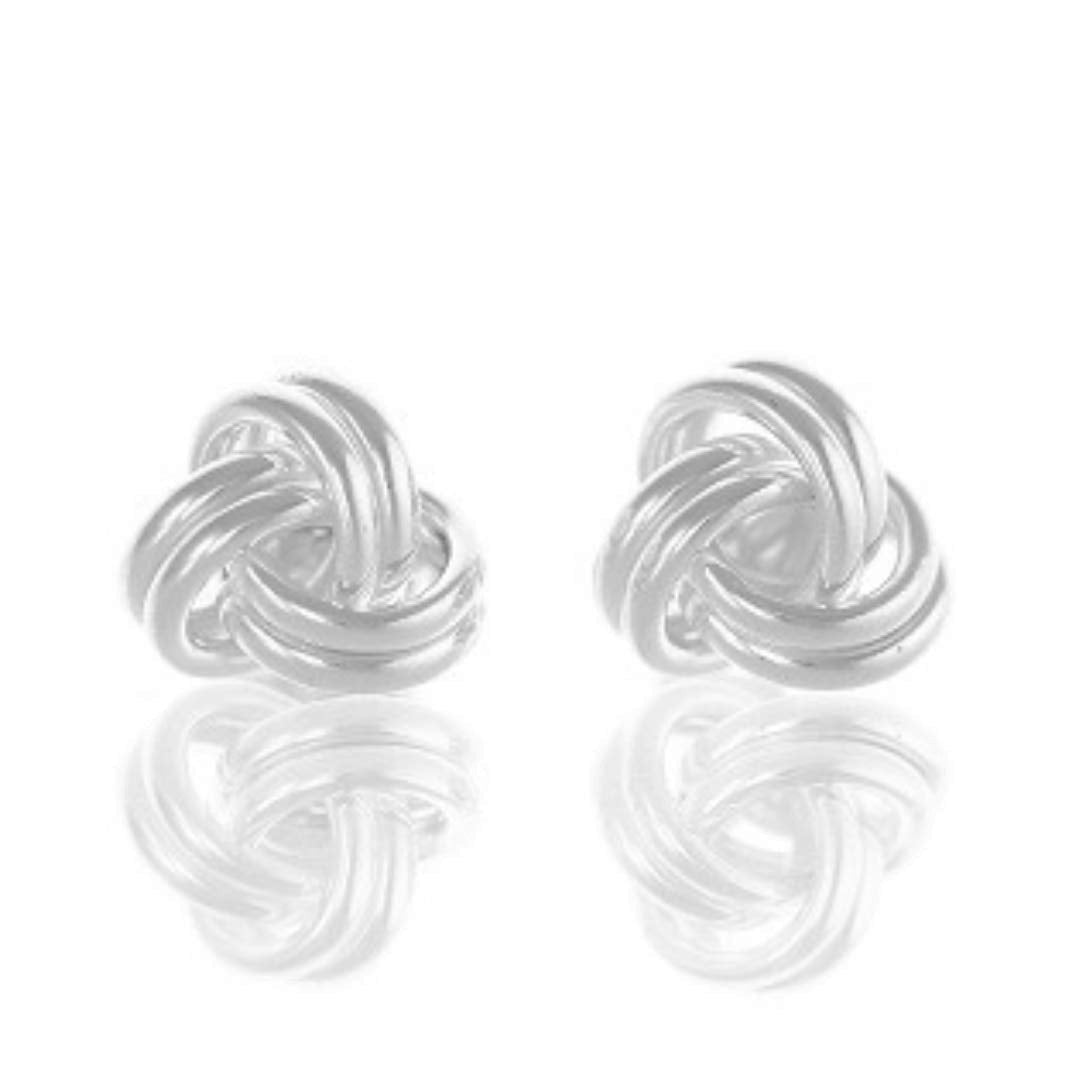 Tamar And Talya Sterling Silver Knot Stud Earrings