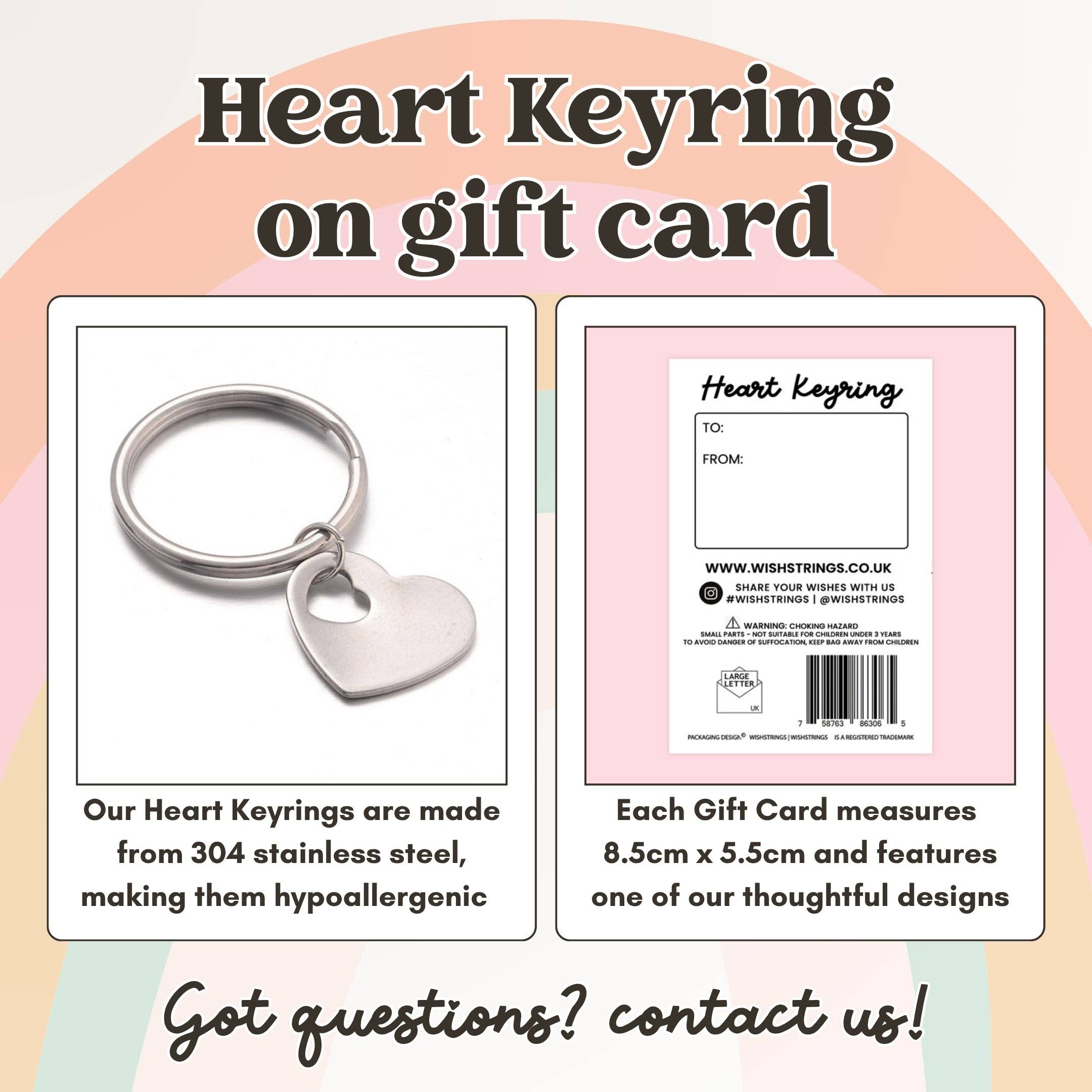 YOU ARE AMAZING - Heart Keyring - J184