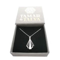 Art Deco Sterling Silver Pendant Necklace | Handcrafted Heirloom Jewellery | 20" Chain | Tamar & Talya Default Title
