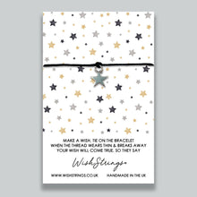 Load image into Gallery viewer, STARS - WishStrings Wish Bracelet - WS022★ - Tamar and Talya
