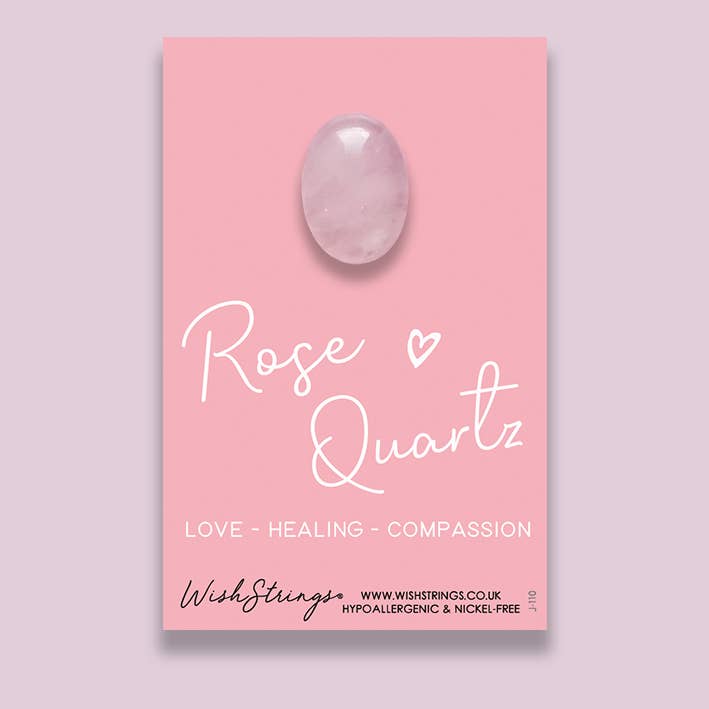 ROSE QUARTZ - Crystal Gemstone Pocket Token