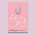 ROSE QUARTZ - Crystal Gemstone Pocket Token