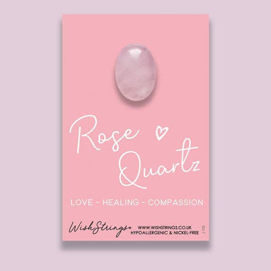 Rose Quartz Crystal Gemstone Pocket Token by Wishstrings | Build a Gift Box | Tamar and Talya.