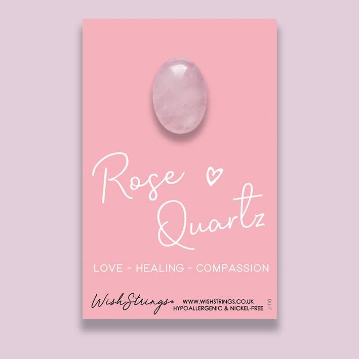 Rose Quartz Crystal Gemstone Pocket Token by Wishstrings | Build a Gift Box | Tamar and Talya.