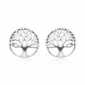 Tree of Life Stud Earrings | Handcrafted 925 Sterling Silver | Gift for Her | Tamar & Talya