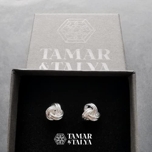 Tamar And Talya Sterling Silver Knot Stud Earrings