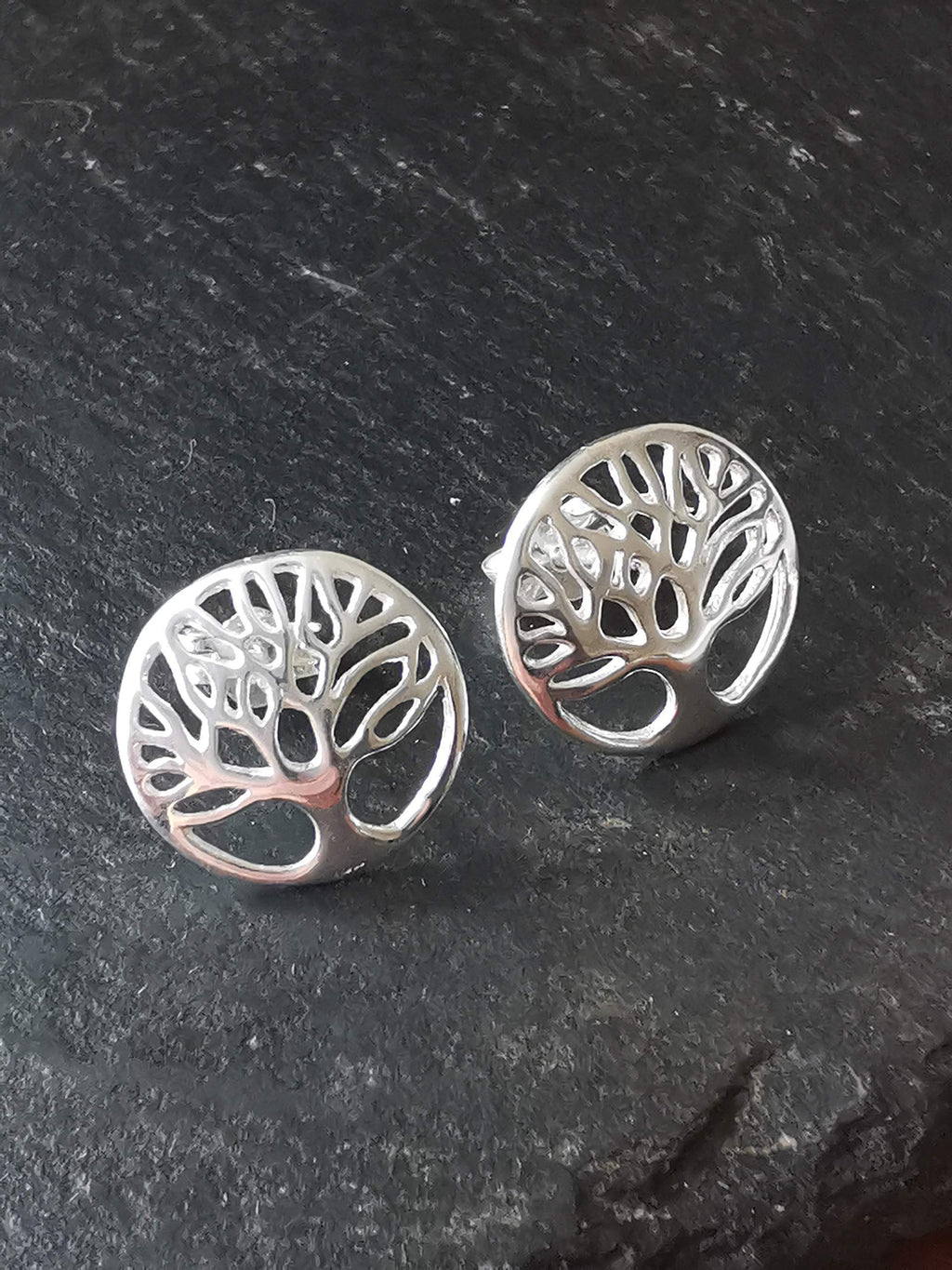 Tree of Life Stud Earrings | Handcrafted 925 Sterling Silver | Gift for Her | Tamar & Talya