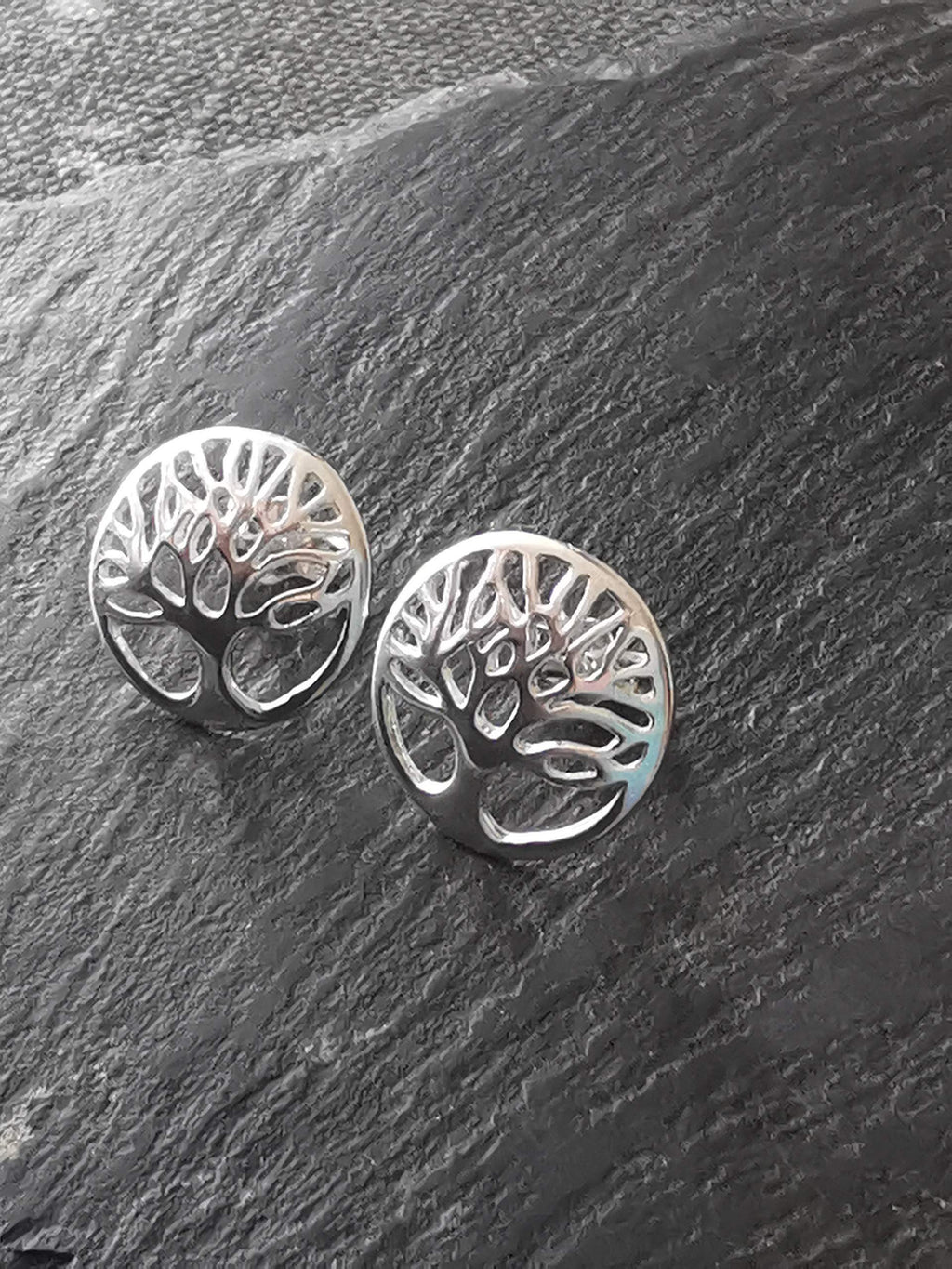 Tree of Life Stud Earrings | Handcrafted 925 Sterling Silver | Gift for Her | Tamar & Talya