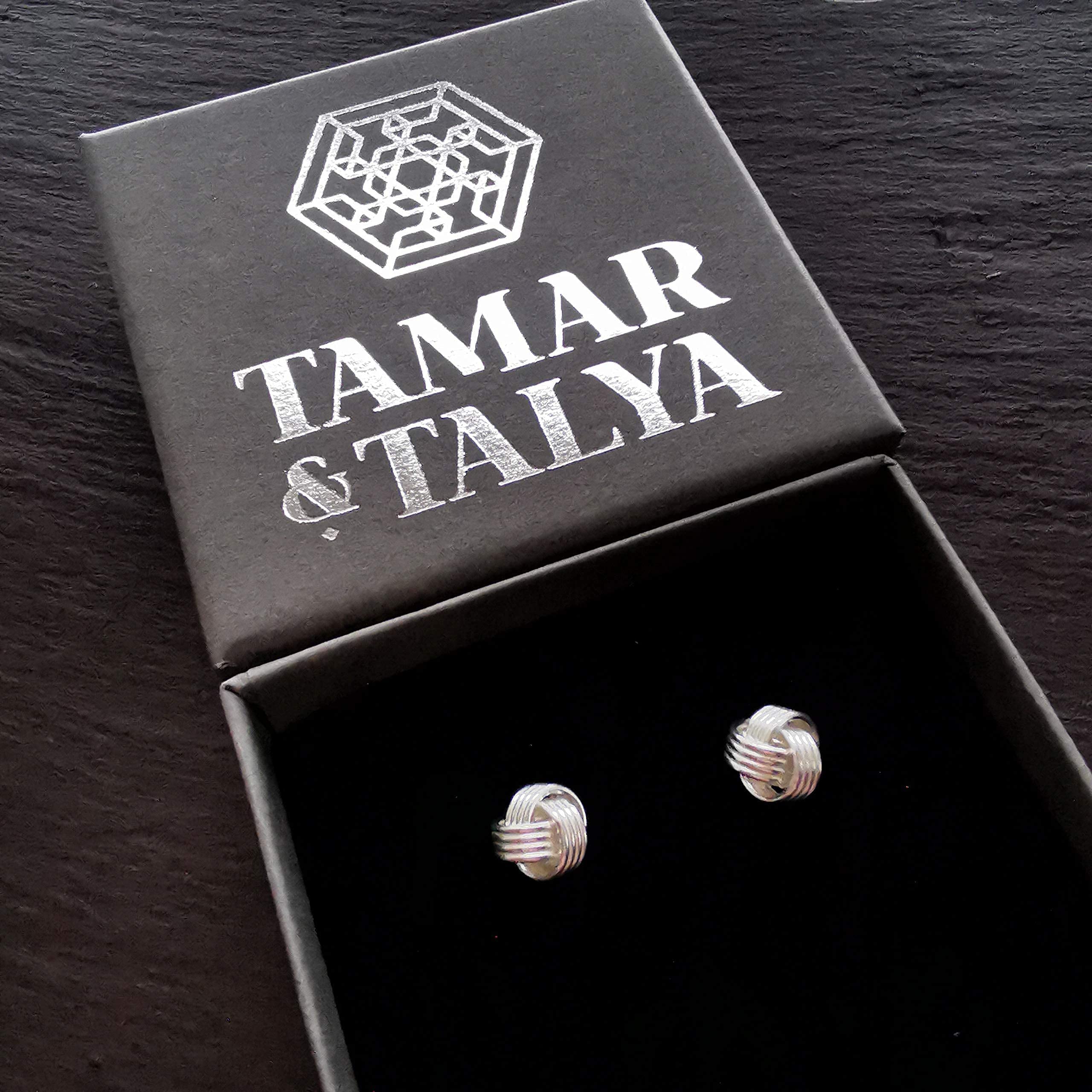 Celtic Knot Stud Earrings | Handcrafted 925 Sterling Silver | Gift for Her | Tamar & Talya