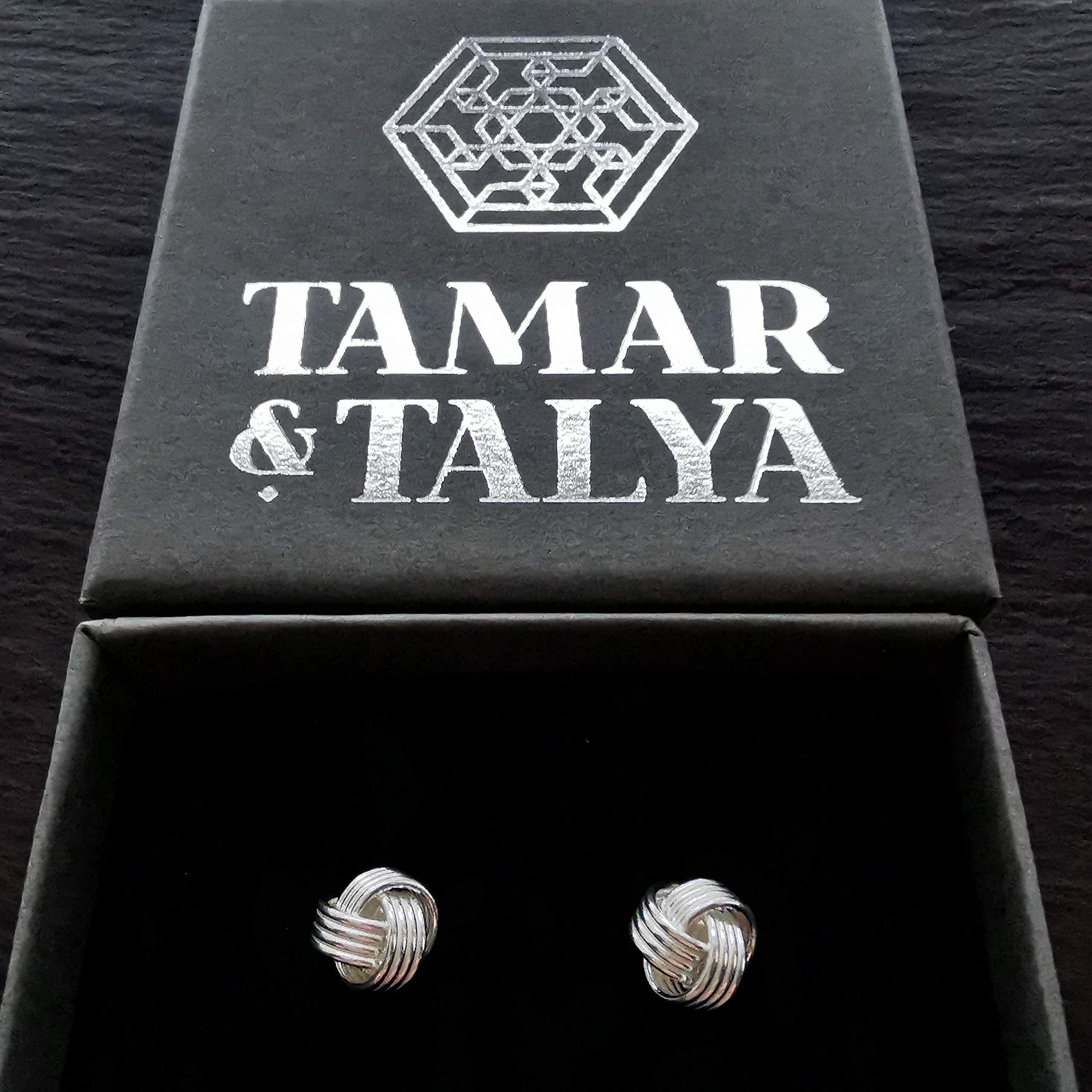 Celtic Knot Stud Earrings | Handcrafted 925 Sterling Silver | Gift for Her | Tamar & Talya