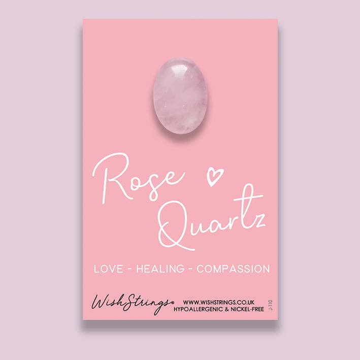 ROSE QUARTZ - Crystal Gemstone Pocket Token