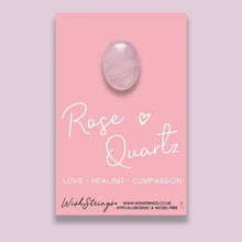 Load image into Gallery viewer, Rose Quartz Crystal Gemstone Pocket Token by Wishstrings | Build a Gift Box | Tamar and Talya.
