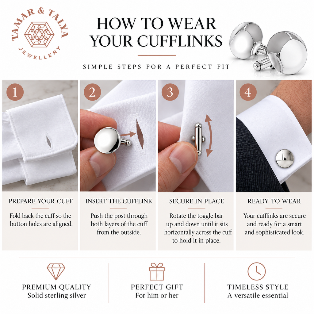 Silver cufflinks. Large 18mm dome cuff links Unisex
