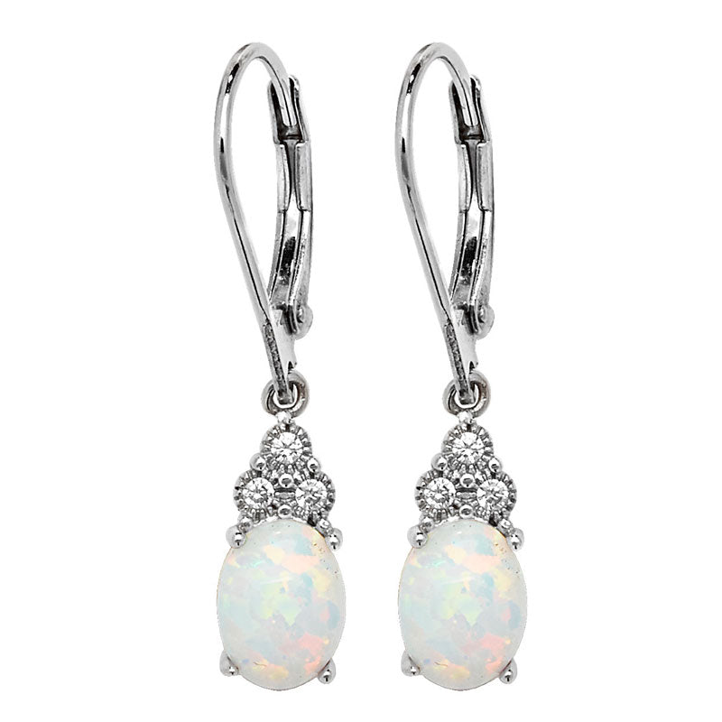 Opal Fishhook Drop Earrings | Tamar and Talya Jewellery - Treat Gifts 