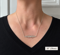 Sterling Silver Necklace. Art Deco Style. Handcrafted Statement Pendant for Speical Occasions