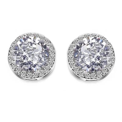 Bridal earrings cubic zirconia studs for her womens wedding earrings or gift Default Title