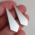 Handmade Sterling Silver Art Deco Statement Earrings | Lisa Katz