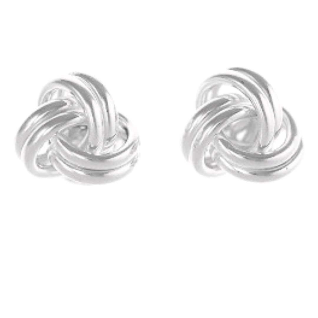 Tamar And Talya Sterling Silver Knot Stud Earrings