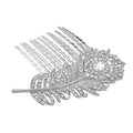 Peacock Feather Bridal Hair Comb | Gatsby Inspired Wedding Accessory | Tamar & Talya Default Title