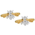 Bee Stud Earrings | Sterling Silver & Gold | Handcrafted Gift for Her | Tamar & Talya Default Title