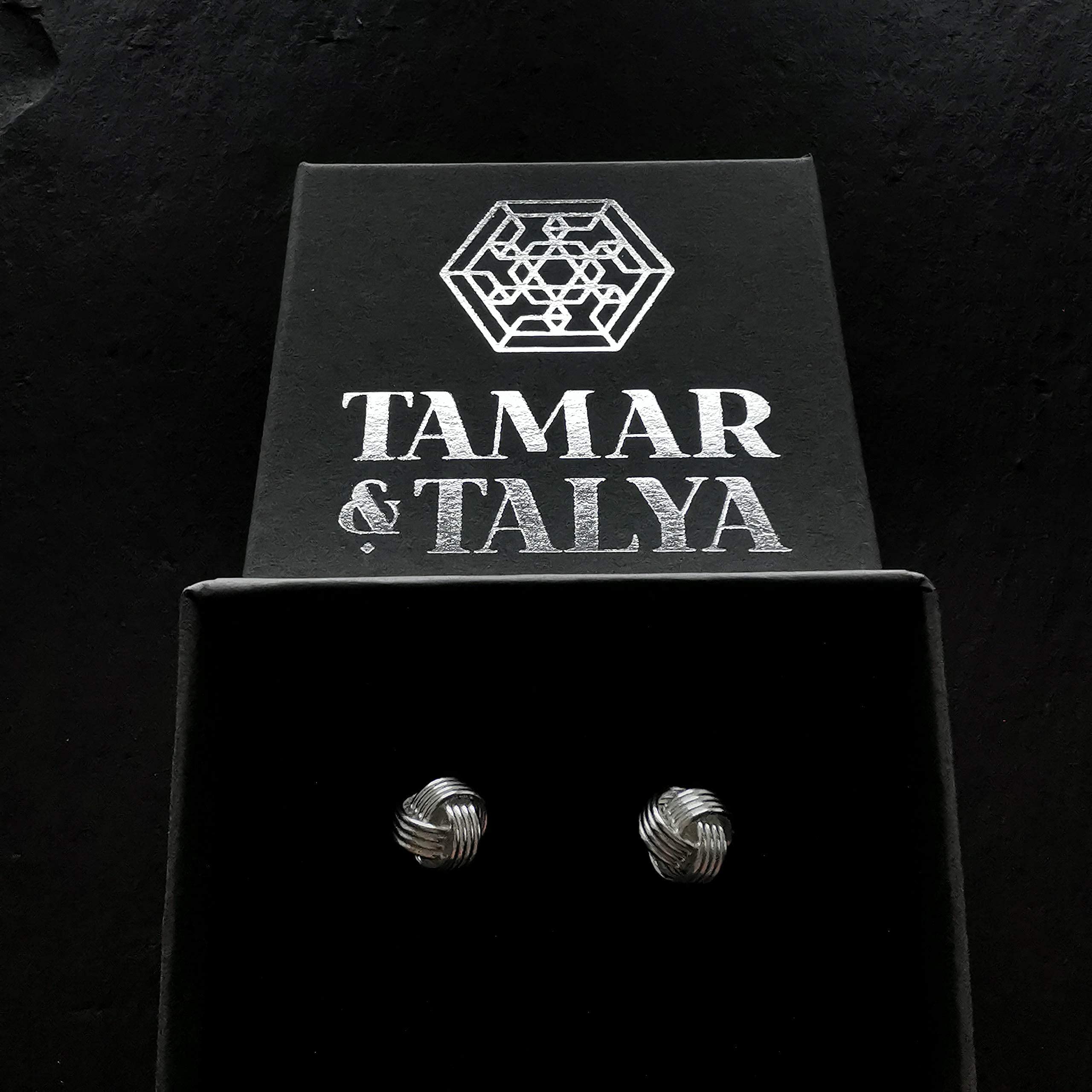 Celtic Knot Stud Earrings | Handcrafted 925 Sterling Silver | Gift for Her | Tamar & Talya