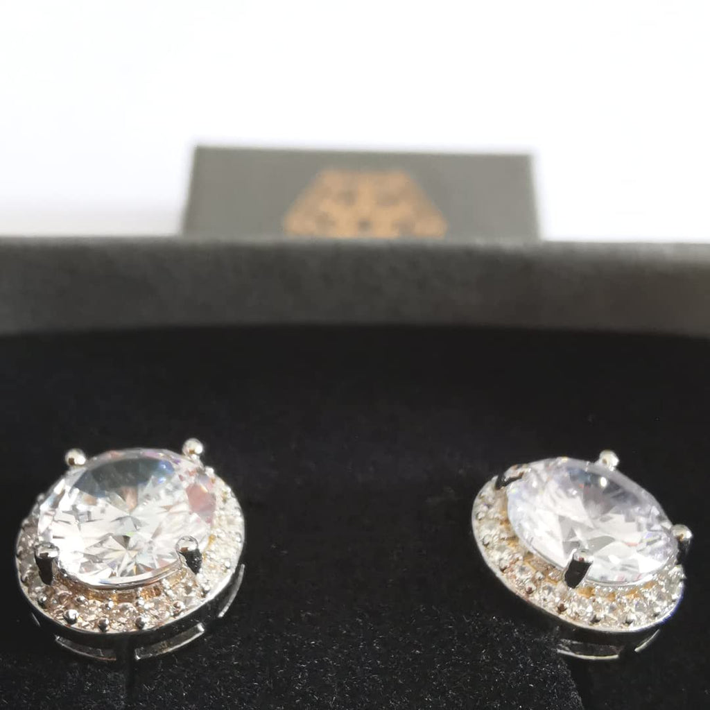 Bridal earrings cubic zirconia studs for her womens wedding earrings or gift