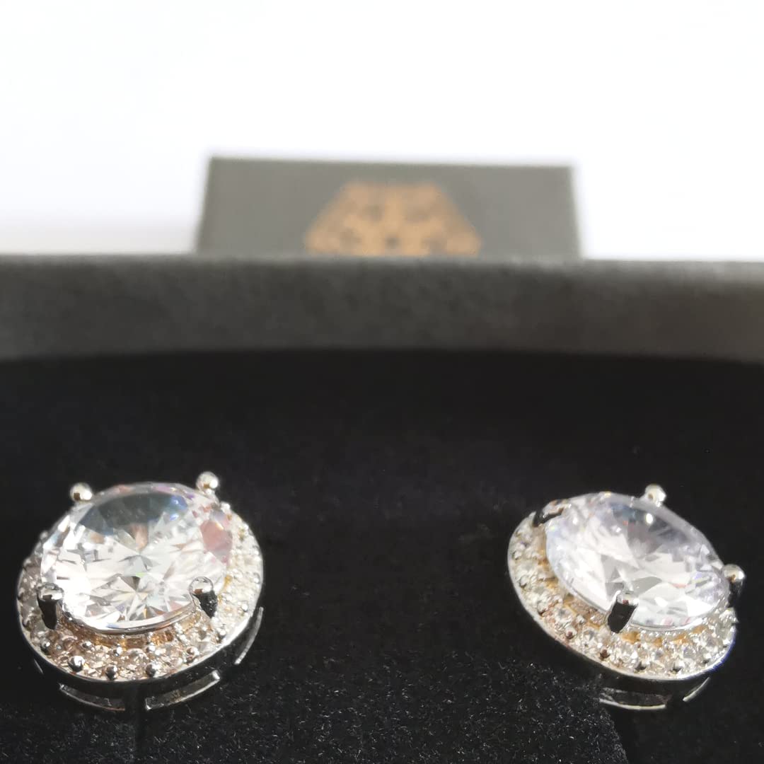 Bridal earrings cubic zirconia studs for her womens wedding earrings or gift