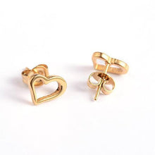 Load image into Gallery viewer, Gold Heart Studs by Wish Stings | Build Your Own Gift Box | Tamar &amp; Talya Earrings.
