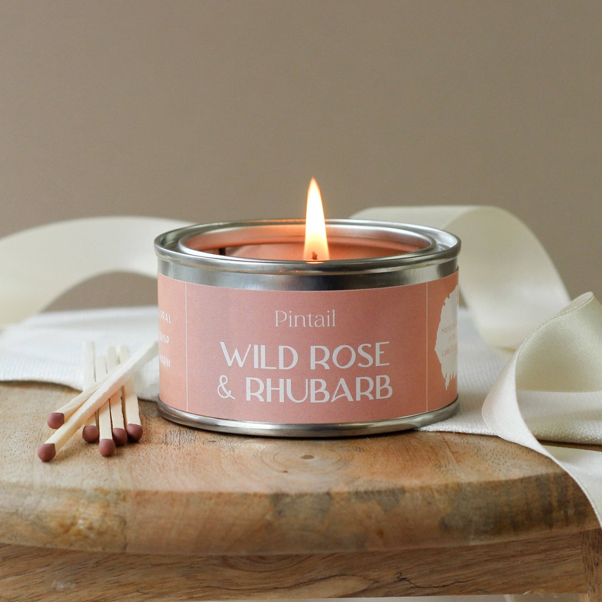 Wild Rose & Rhubarb Candle