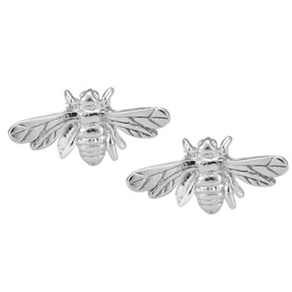Sterling Silver Bee Stud Earrings | Handcrafted Nature Jewellery | Gift for Her | Tamar & Talya Default Title