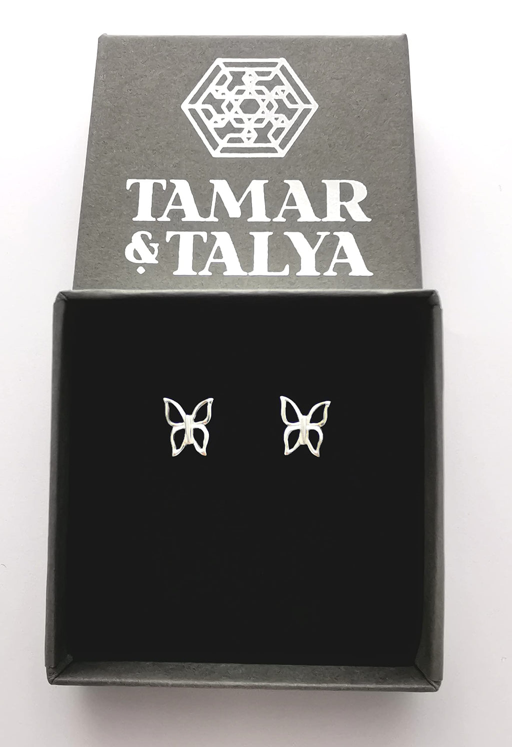 Butterfly Stud Earrings | Handcrafted 925 Sterling Silver | Gift for Her | Tamar & Talya