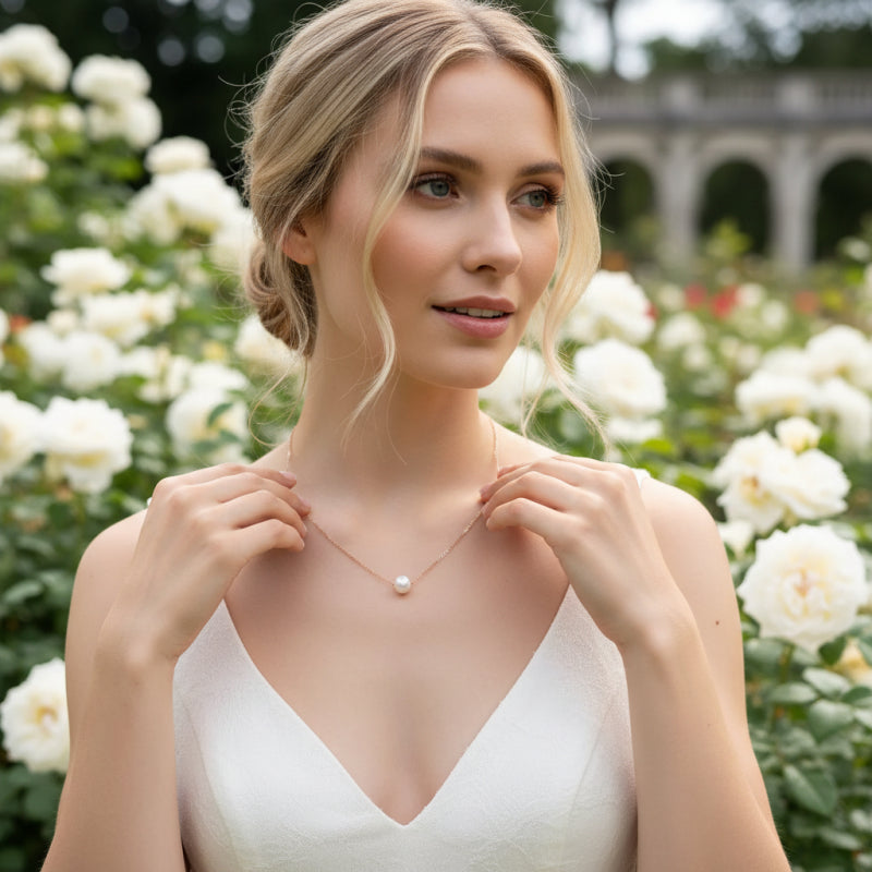 Pearl Jewellery Set | Bridal Necklace and Earrings | Tamar and Talya