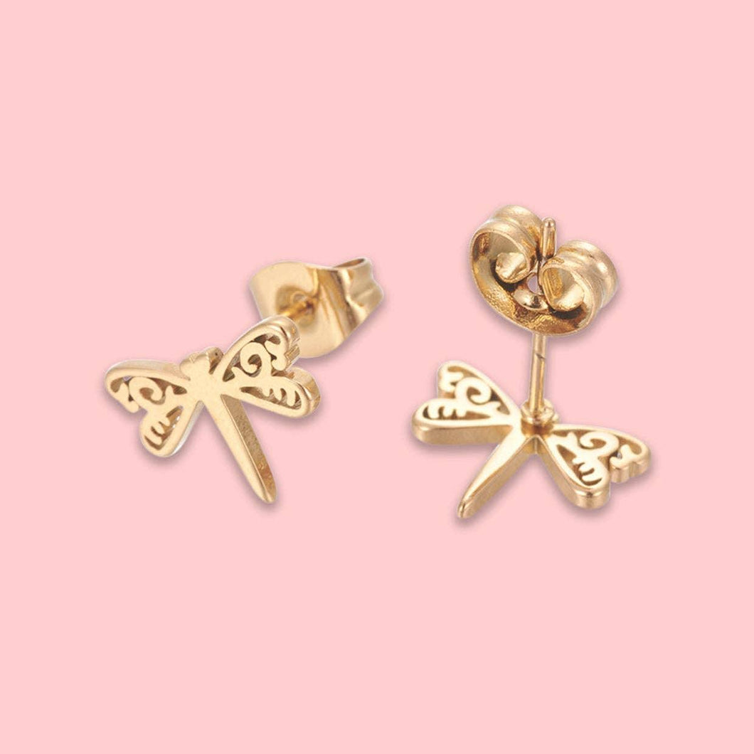 Dragonfly | Wishstrings Hypoallergenic Stud Earrings.