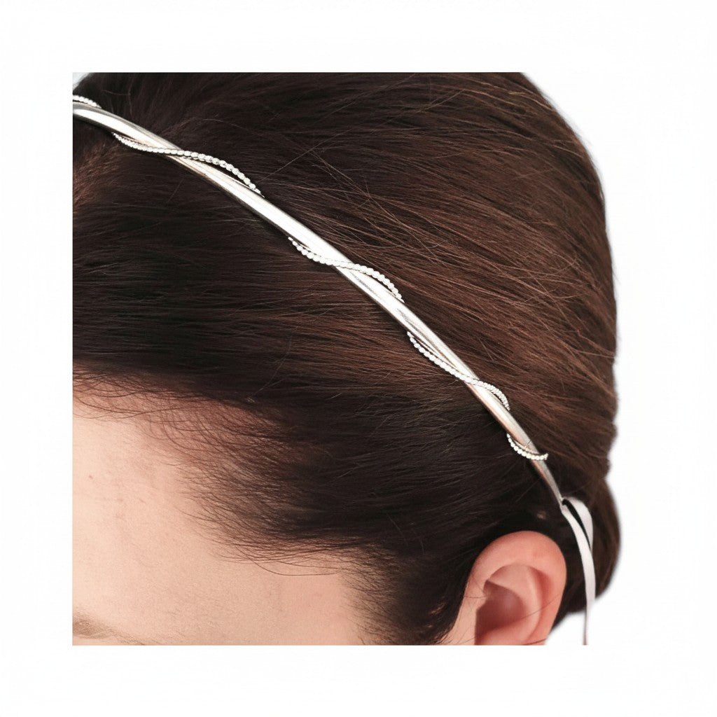 Sterling Silver Headband | Bridal Headband | Handcrafted Art Deco Wedding Headpiece | Heirloom Bride Hair Accessory | Statement Crown UK