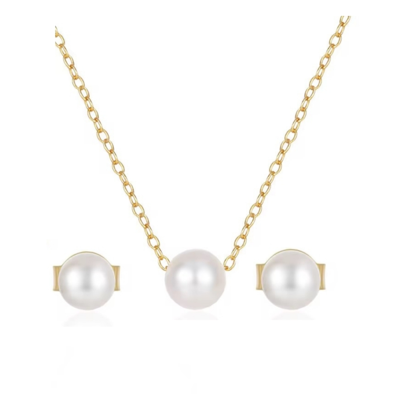 Pearl Jewellery Set | Bridal Necklace and Earrings | Tamar and Talya