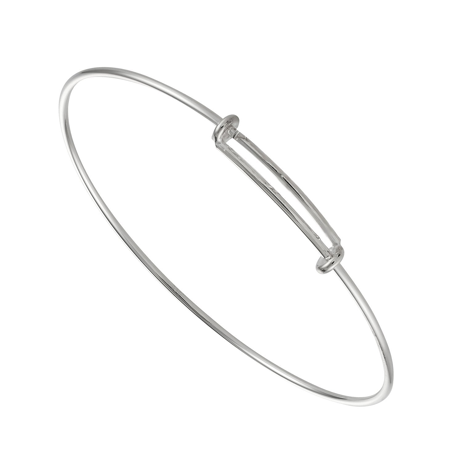 50mm Sterling Silver Bangle 1.7mm Extendable Child