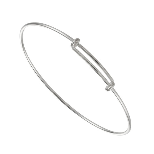 50mm Sterling Silver Bangle 1.7mm Extendable Child