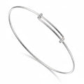 65mm Sterling Silver Bangle 1.7mm Extendable Adult