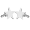 Star Cufflinks | Sterling Silver 925 | Unisex Cuff Links | Wedding Attire
