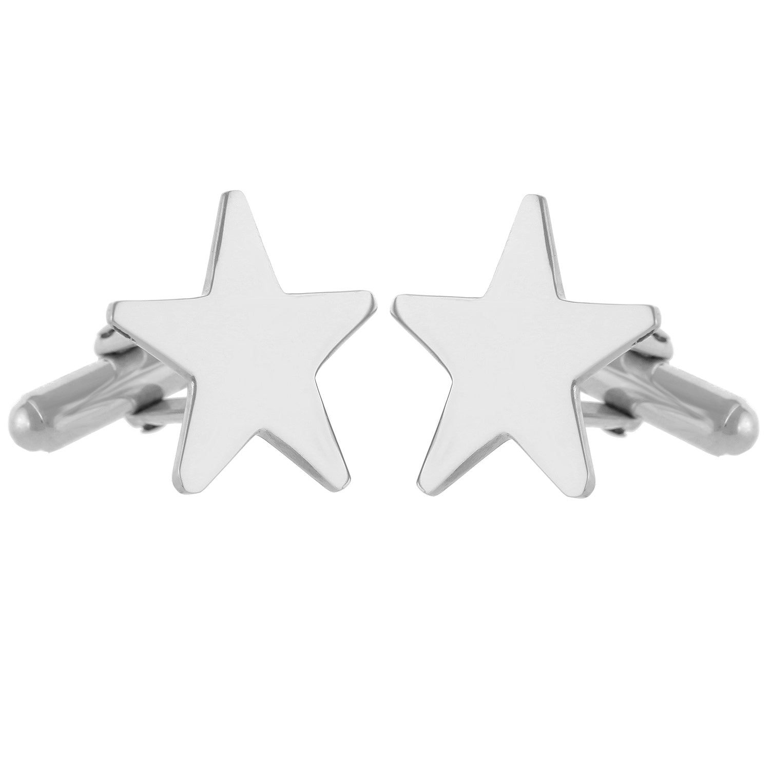 Star Cufflinks | Sterling Silver 925 | Unisex Cuff Links | Wedding Attire