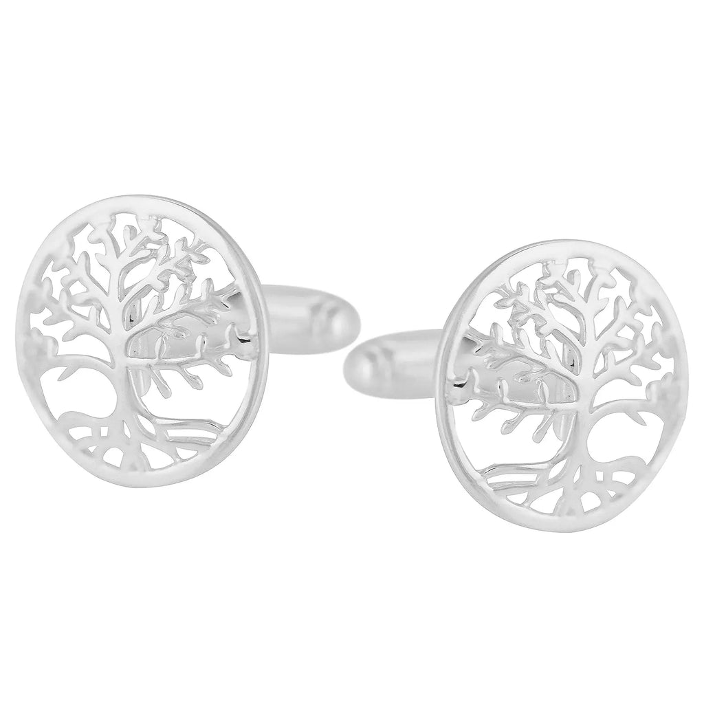 Tree of Life Cufflinks | Sterling Silver 925 | Handmade in the UK