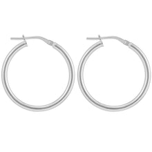 Load image into Gallery viewer, 34mm Sterling Silver Polished Hoop Earrings – 2.2mm thick - Tamar and Talya
