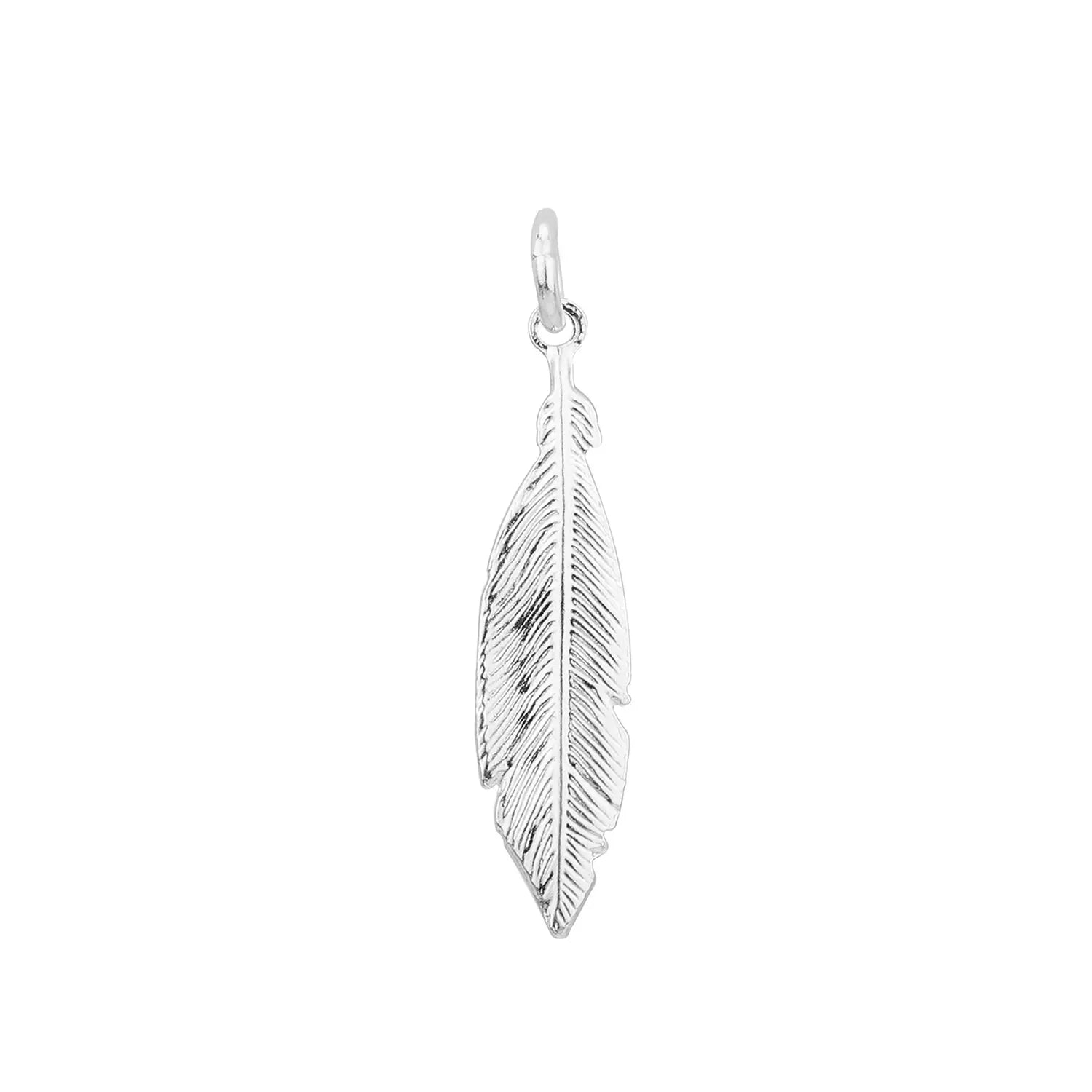 Feather Charm | Sterling Silver