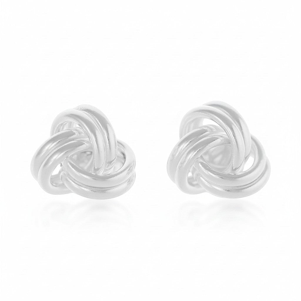 Tamar And Talya Sterling Silver Knot Stud Earrings