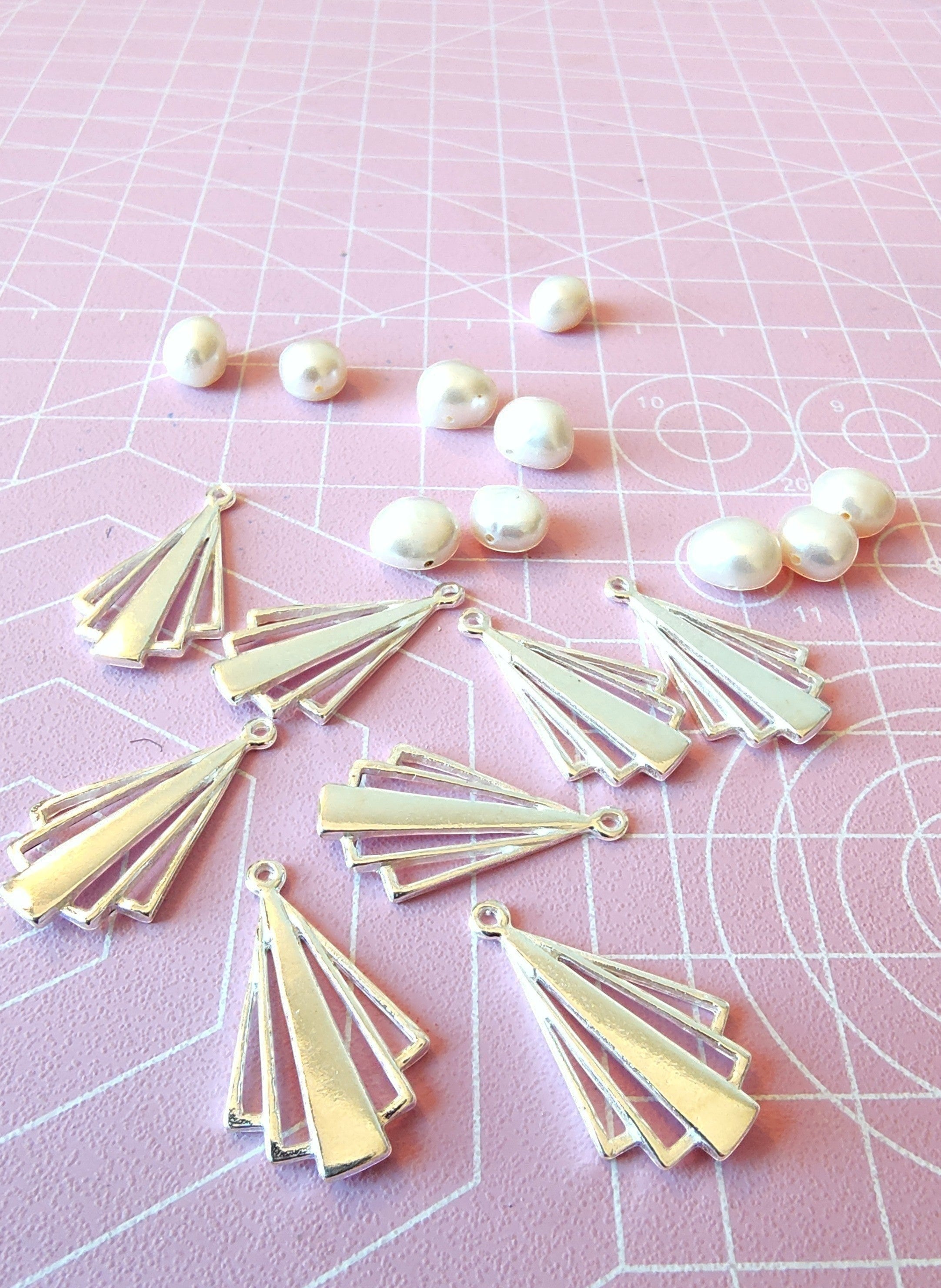 Sterling Silver & Freshwater Pearl Bridal Earrings