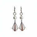 Sterling Silver & Freshwater Pearl Bridal Earrings