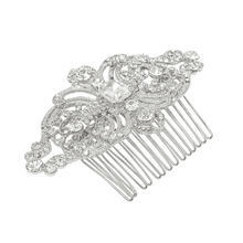 Load image into Gallery viewer, Bridal art deco hair comb vintage style - Tamar and Talya
